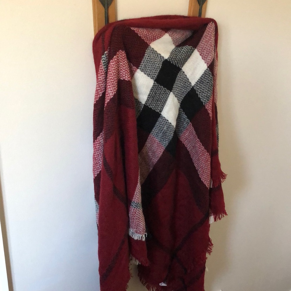 Plaid Blanket Scarf